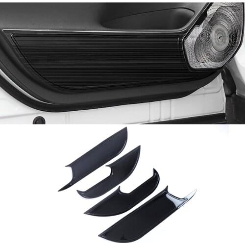 For Toyota RAV4 XA50 2019-2021 Car Accessories Stainless Steel Inner Door Anti-kick Pad Cover Trim Frame Decoration Molding