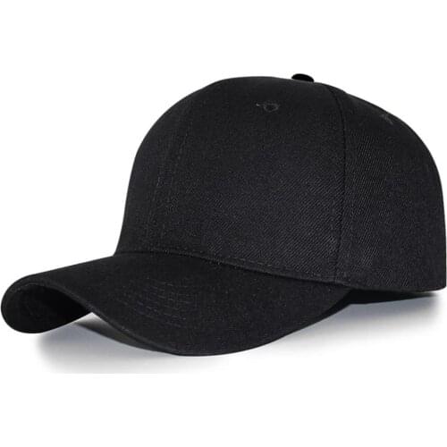 High Black Cap Solid Color Baseball Cap Snapback Caps Casquette Hats Fitted Casual Gorras Hip Hop Dad Hats For Men Women Unisex