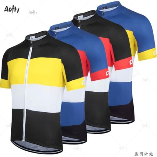AF mans short sleeve cycling jersey sets MTB Bike Clothing Quick drying Ropa Ciclismo Maillot 9D gel pad bib shorts bike shirt