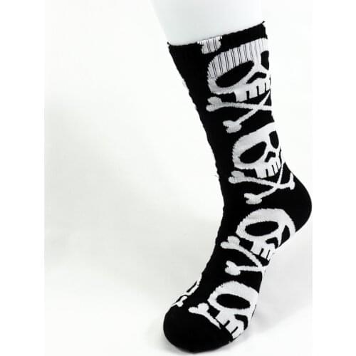 Skull Gothic Punk Rock Goth Metal Cotton Socks