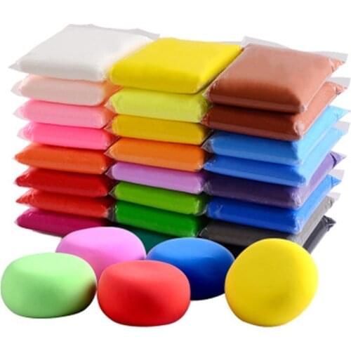 100G/set Soft Clay Light weight Modeling Air Dry Ultralight Clay Polymer Clay Slime Supplies Slimes Fluffy Glue Toy for children