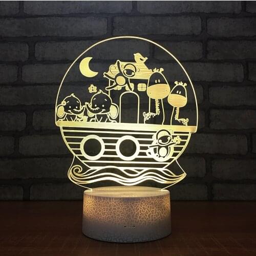 Custom Led Colorful 3d Visual Lamp Acrylic Creative Gift Table Lamps For Living Room Christmas decorations gift Desk Lamp