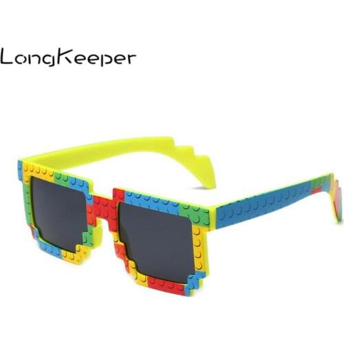 LongKeeper 2020 Rainbow Colorful Sunglasses Men Women Fashion Goggles Plastic UV400 Eyewear Unisex Brand Designer