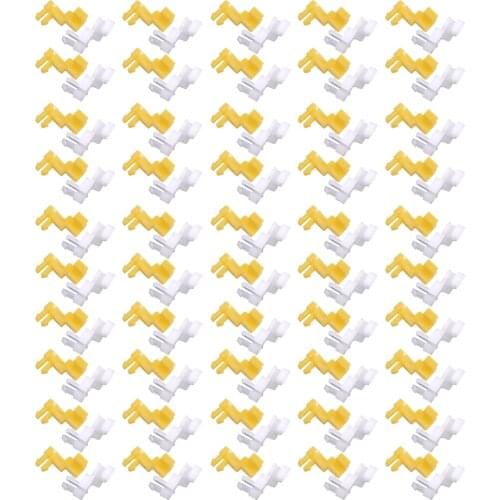 Beler 100 Pcs 69293-12060 69293-12050 Nylon Car Front Door Handle Lock 5mm Rod End Clips Fit for Toyota Lexus 8.5mm Hole