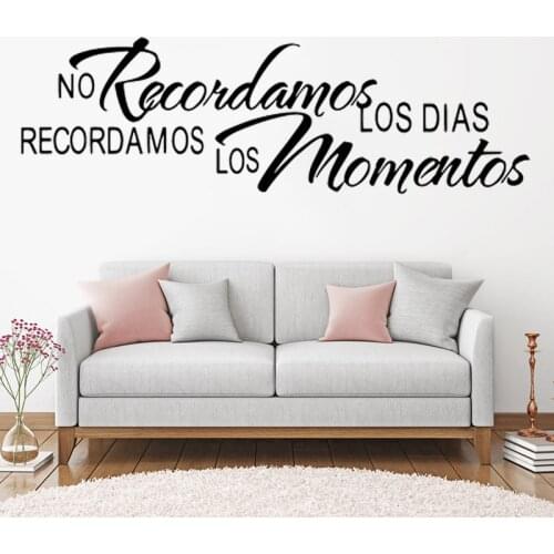 Home Home Decor Spanish Phrase Living Room Decoration Wall Decal Removable Vinyl Wall Decal Design Poster Mural Decal
