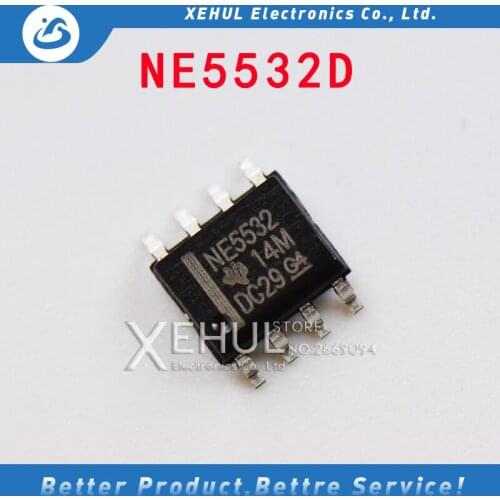 20PCS /100PCS/ 500PCS NE5532DR NE5532D NE5532 N5532 SOP-8 fever dual op amp new