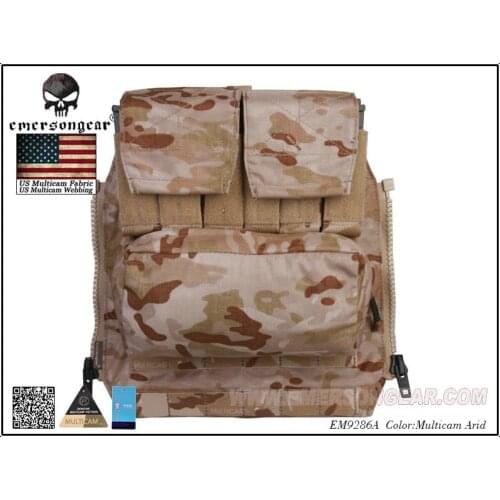 Emerson Back Pack BY ZIP Panel FOR AVS JPC2.0 CPC Tactical Vest Accessory Multicam Arid EM9286