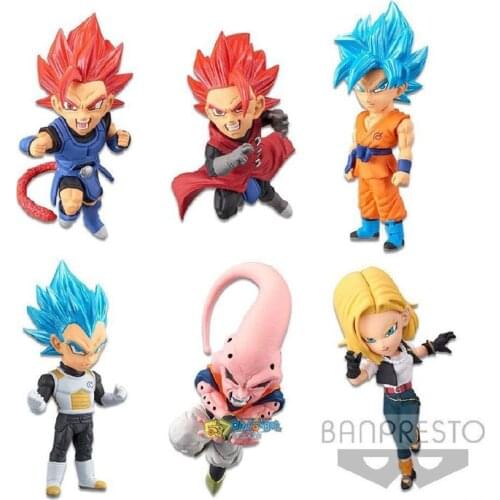 BANDAI BIG9 WCF Dragon Ball Aciton Figure Vol3 Cyborg No.18 Fierce Battle Legend Lc Buu Spot Model Toy Limited