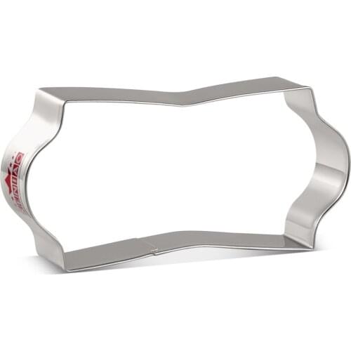 KENIAO Plaque Cookie Cutter - 5.5 x 12.3 CM - Frame Biscuit / Fondant / Bread / Pancake Molds - Stainless Steel