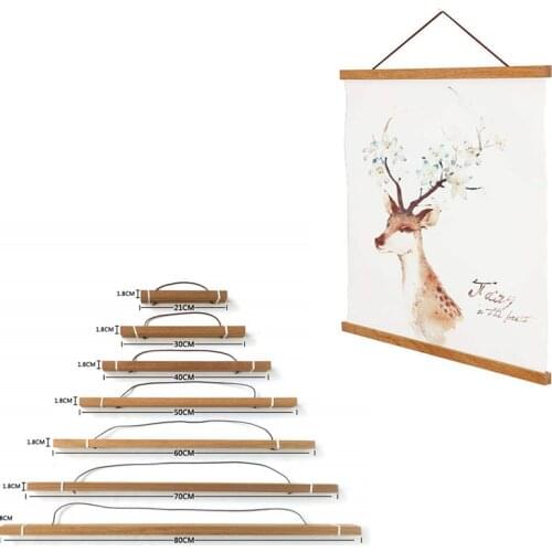 21-80cm Photo frame Pating frame Wooden Hanger Wood Photo Frame Painting Canvas Poster Wall Art Craft Frame Art Hanger Frame