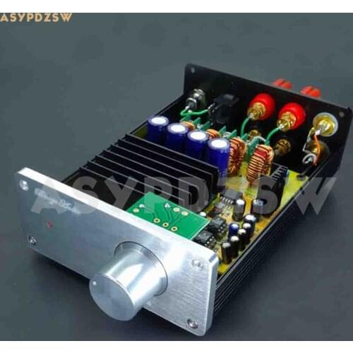 Finished SA1 TAS5630 Class D digital power amplifier With AD827 preamp 300W+300W