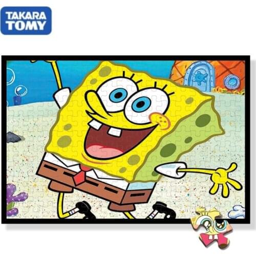 SpongeBob Jigsaw Puzzle 1000 Pieces Adult Wooden Toys Creative Custom Educational Toys Intellectual Games for Kids Senior Gift