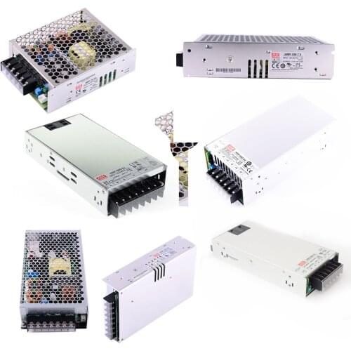 HRP-75/100/150/200/300/450/600 Meanwell PFC Power supply acdc -3.3/5/7.5/12/15/24/36/48V with constant current limiting circuit