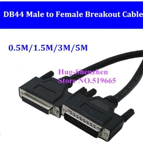 DB44 D-SUB DR-44 44 pins Female to male Signal Terminal Breakout Connector Cable 0.5M/1.5M/3M/5M