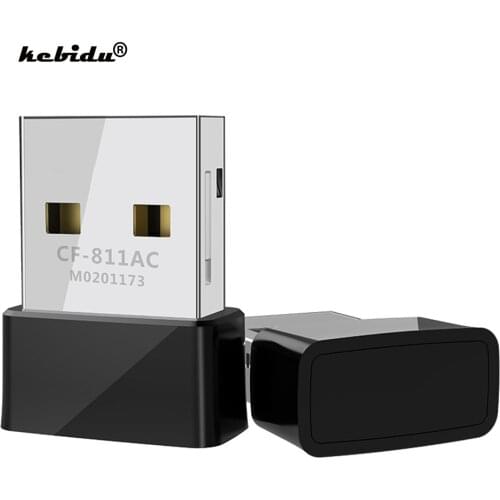 Kebidu 650Mbs USB 2.4G&5G Wifi Adapter High speed Network Card Wireless Dual Band RTL8811 802.11 AC Antenna For Laptop Desktop