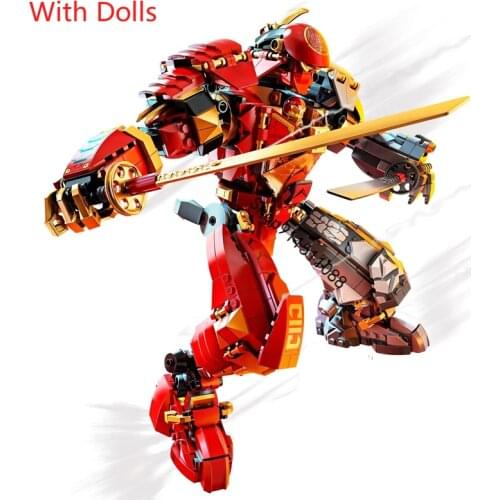 New Series Brick Fire Stone Mech Compatible 71720 Building Blocks Toys for Children Birthday birthday Gift