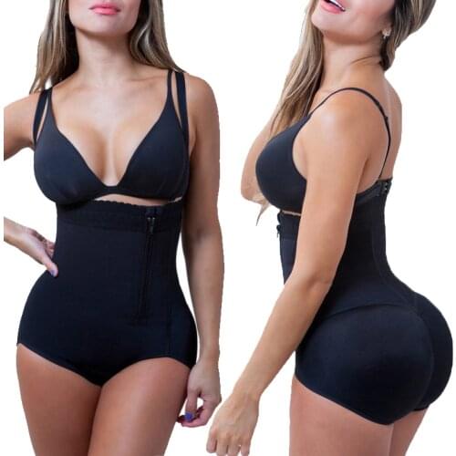 Latex Waist Trainer Corset Ladies Full Body Shaper Fajas Reductoras Levanta Cola Zip Crotch Bodysuit Shape Fix Easy Shaper US