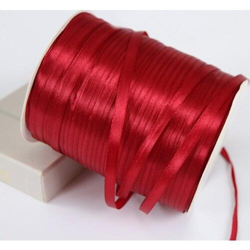 500Meters/Roll Single Face 6MM(1/4") Polyester Ribbon Chrismas Wedding Decoration Gift Wrap Satin Fabric Ribbons DIY Accessories
