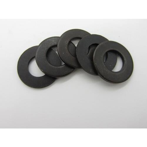 M2 M2.5 M3 M4 M5 M6 M8 M10 M12 DIN125 ISO7089 Carbon Steel Flat Machine Washer Plain Black Washer Furniture Gaskets