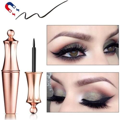 5ml Magnetic Eyeliner Fast Drying Long Lasting Waterproof Easy To Wear Liquid Eyeliner For Magnets Eyelashes Makeup Sweat-proof
