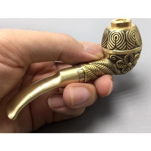 Pure copper metal smoke pipe Creative Disguised Small smoking pipe Herb Tobacco Pipes smoking metal pipe