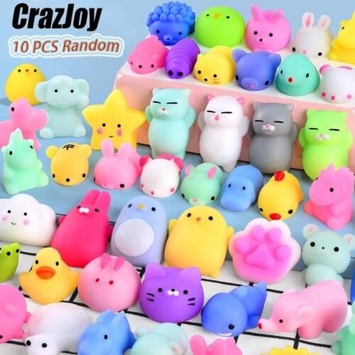 Cute Mochi Toys For Children Slow Rising Squeeze Squishy Soft Animal Party Antistress Kawaii Stress Relief Fidget Toy