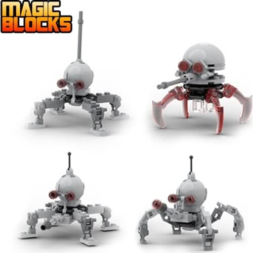 Mini Robot Space War Droideka Destroyer Droidals Dwarf Spider Sealed Imperial Clone At dp Walker Building Block Toy For children