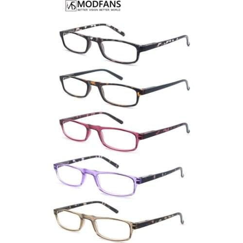 MODFANS Reading Glasses Women,Ladies Readers Eyeglass,Small Square Hyperopia Prescription Frame,Flexible Spring Hinge,MSR041-M1