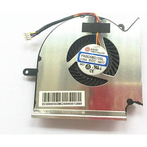 New CPU GPU fan for MSI GE63VR MS-16P1 GE73VR MS-17C1 Cooling cooler fan PAAD060105SL N417 N418 N383 N384
