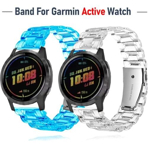 New Transparent Wrist Strap for Garmin Active Watch Watchband for Garmin Watch Band Bracelet Accessories 20mm 22mm Bands Belt