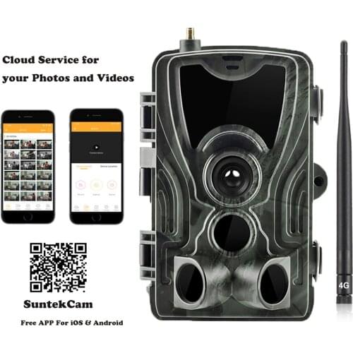 Free APP Control 4G Hunting Trail Camera Cloud Service 2K 30MP Wildlife Wireless Cameras Surveillance Photo Traps HC801Plus