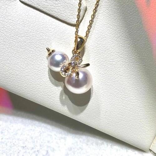 DIY Gourd Mounts 925 Sterling Silver Pendant Base Settings Mountings Findings Parts for Pearl Crystal Jade Agate 5pcs/lot