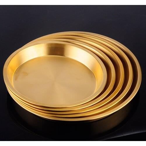 Supplies copper plate thickened pure copper steamed chicken plate multi-specification collection set bronze plate dessert plate