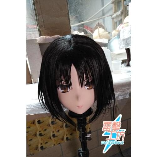 RAIGEKI MAKS 46) Resin 3/4 Head Female/Girl Kigurumi Anime Cosplay Masks Crossdress Japan Role Lolita Crossdresser DOLL BJD Cos