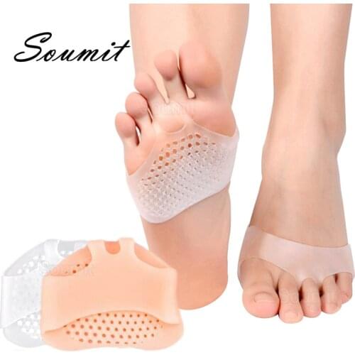 Silicone Honeycomb Forefoot Pads for High Heel Shoes Pain Relief Half Yard Insoles Foot Protector Anti-slip Inserts Dropshipping