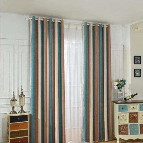 Nordic style Green Pure Blue Coffee Cotton linen Thickened Shade Screens Blackout Curtains Bedroom Living Room Rideaux Curtain