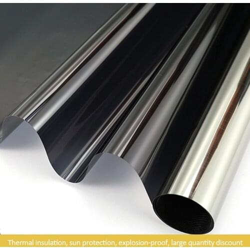 Multi-Width 30/40/50cm Mirror Insulation Solar Tint Window Film Stickers UV Reflective One Way Privacy Decoration For Glass