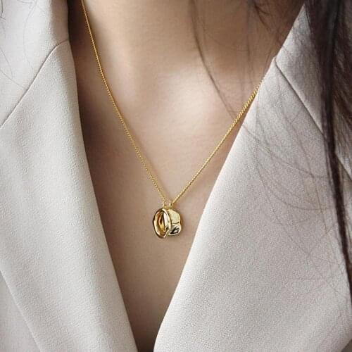 Vercret 925 sterling silver vintage long chain gold necklace for women jewelry party gift