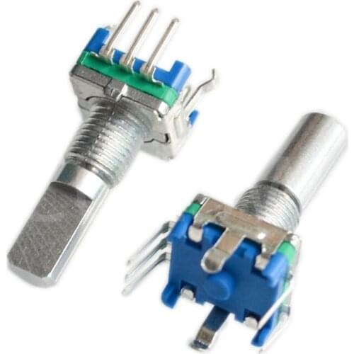 1PCS Original Rotary encoder code switch EC11 audio digital potentiometer with switch 5Pin handle length 20mm