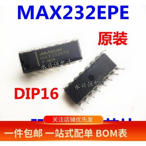 100% New&original MAX232EPE MAX232 DIP-16 In Stock
