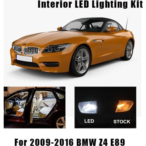 11pcs White Canbus LED Interior Dome Map Lights Bulb Kit For BMW Z4 E89 sDrive 18 i 20 i 23 i 28 i 30 i 35 i 35 is 2009-2016