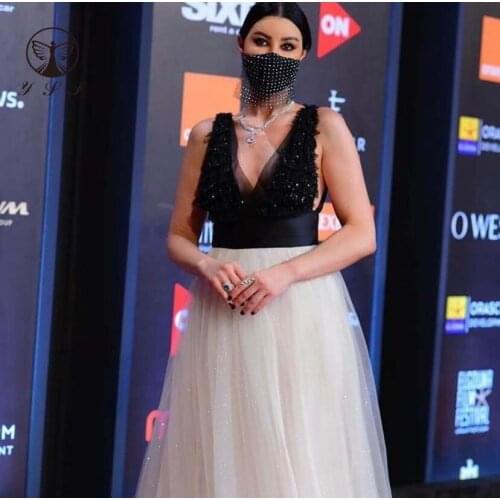 2021 Sexy Black Sleeveless Sequin Lace A Line Bling Bling Contrast Color Prom Dresses