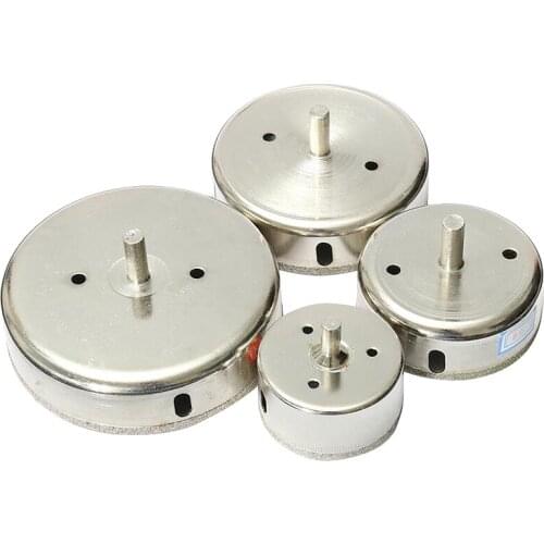 4Pcs 60/80/100/120 Mm Diamond Hole Saw Tile Set Drill Bit For Ceramic Gl Tile Cutting Porcelain Marble Drill Bit