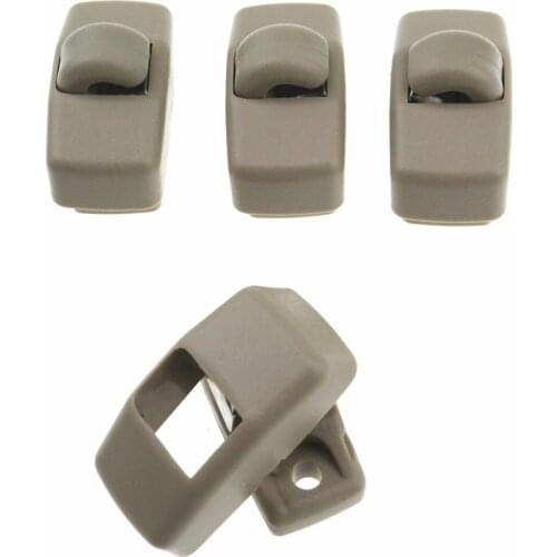 3B0857561B 4Pcs Sharan Beige Sun Visor Sunvisor Hook Clip Bracket Hanger For Volkswagen Je tta Golf Passat Beetle Bora