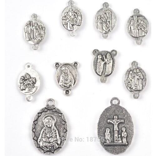 Seven Sorrow Alloy Accessory 6 Pieces Connector with Centerpieces Pendant