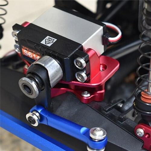 Aluminum Steering Gear Mount Servo Fixing Seat Upgrade Parts for LOSI 1/8 LMT SOLID AXLE 4WD MONSTER TRUCK