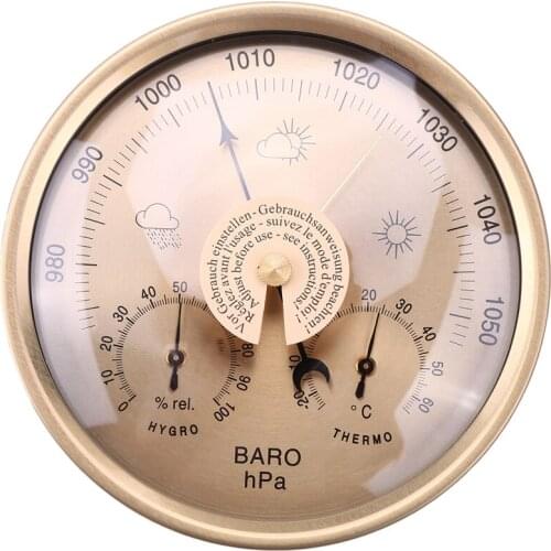 Barometer Thermometer Hygrometer Wall Mounted Household Weather Station Retail