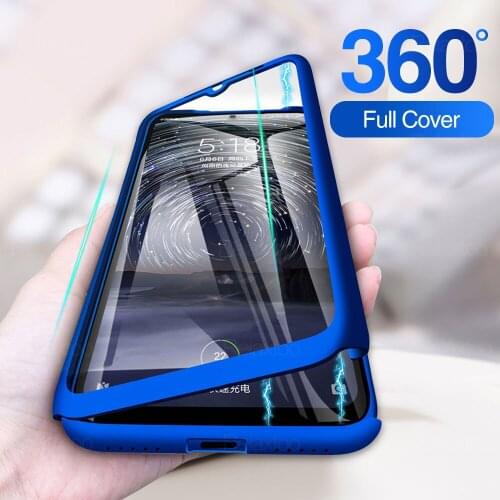 For OPPO A5 2020 Tempered film phone Cases for A9 2020 360 Full Cover Integrated glass protector Cases for OPPO A11 A11X Cover