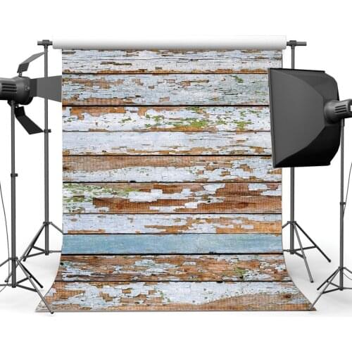 Wood Backdrop Whitewashed Wallpaper Rustic Peeled Stripes Wooden Plank Photography Background Kids Adults Party Decoration