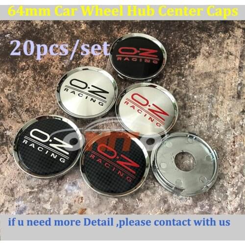 20pcs/lot 64mm Car Wheel Hub Center Caps For OZ O.Z Racing Logo Car Accessories Auto Wheels Tires Car Badge emblem Car-styling